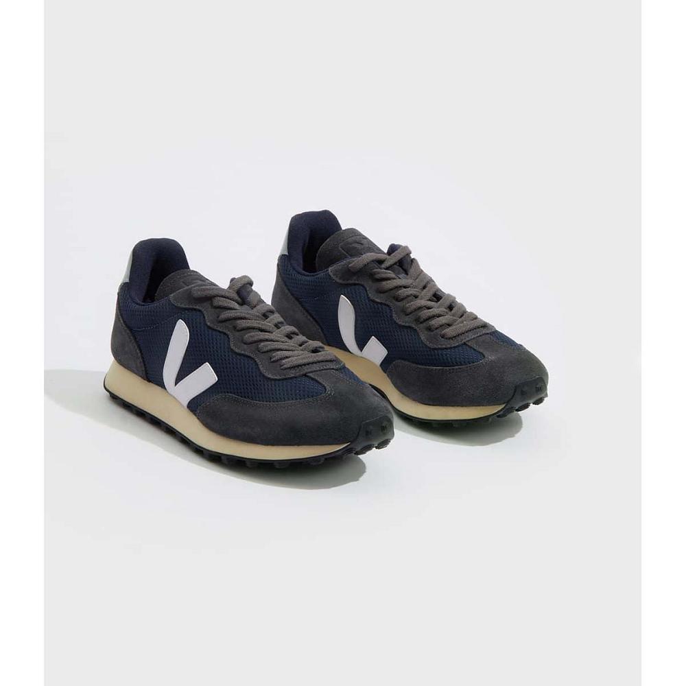 Navy Women's Veja RIO BRANCO ALVEOMESH Running Shoes | AU 415FDN